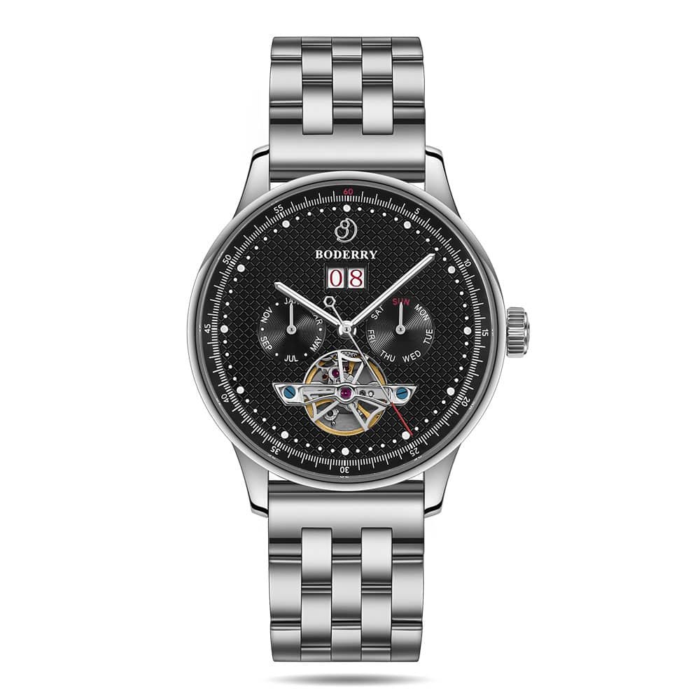 THE CHECKMATE Complication Watch — Obsidian & Bracelet