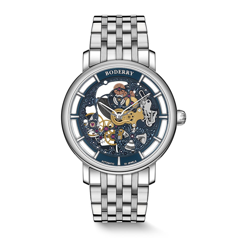 ELITE II Engraved Micro-Rotor Watch — Blue