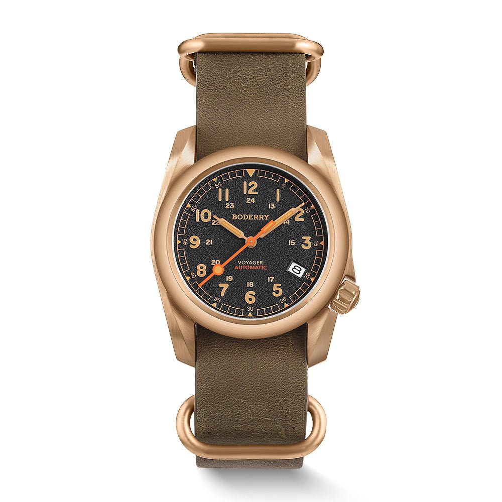 VOYAGER Bronze Field Watch — Black