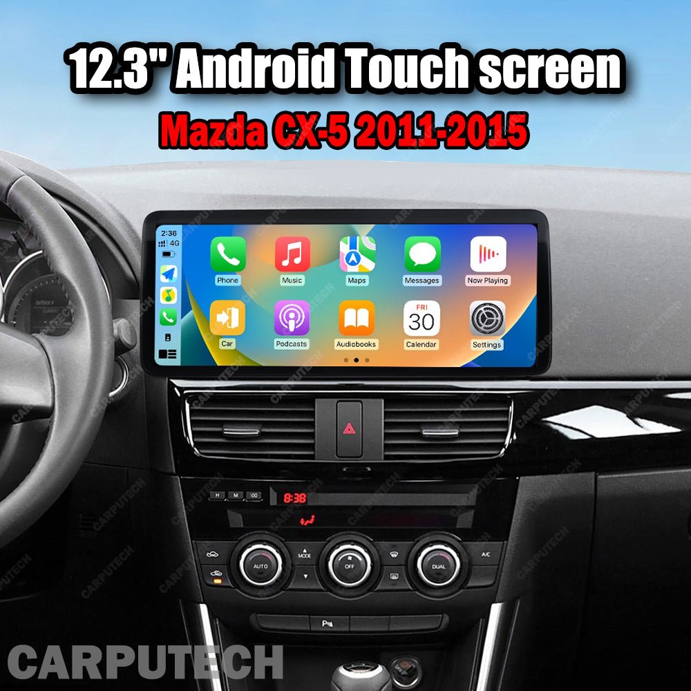 12.3'' For Mazda CX-5 2011-2016 Infotainment Navigation System Car Multimedia Touch Screen Head Unit Android14 Car Radio GPS