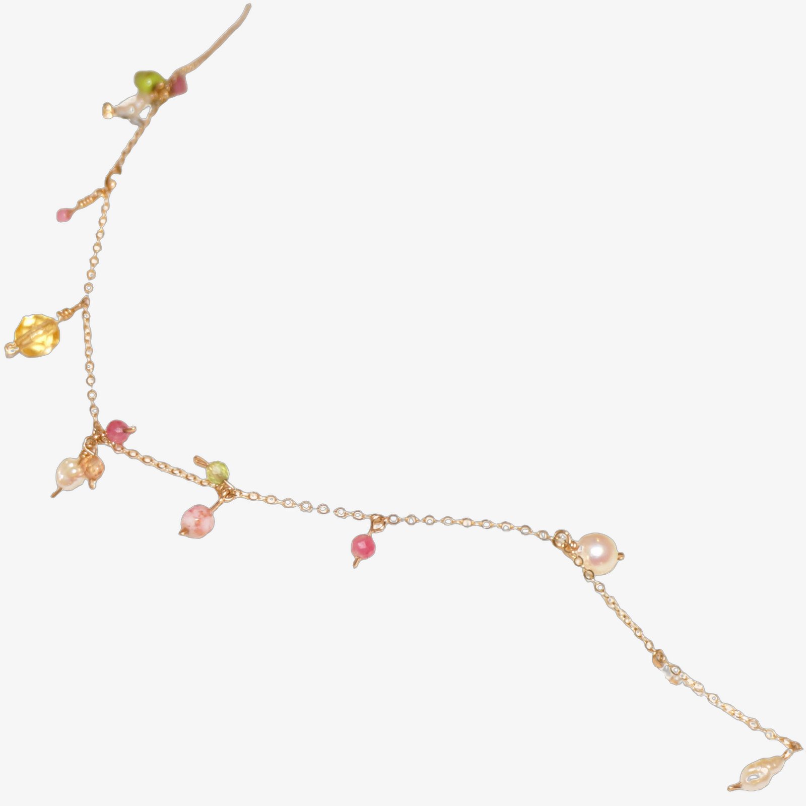 14K Gold-Filled Dainty BLOSSOM Pearl Bracelet | Colorful Handmade Beaded Bracelet