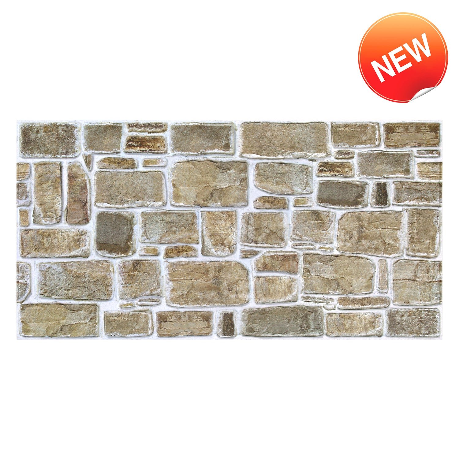 3D Faux Stone Wall Panels Peel and Stick -Large Size