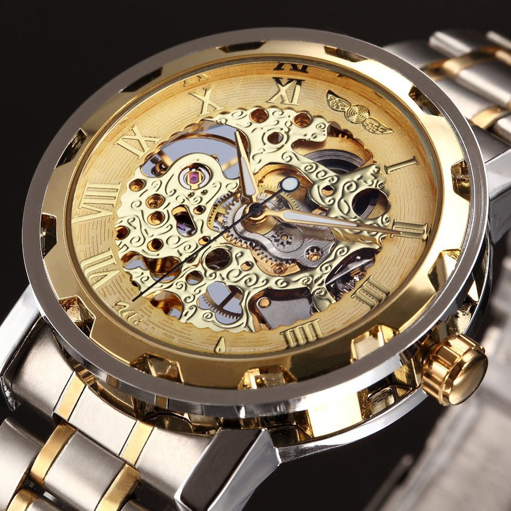 Winner Men's Skeleton Manual Mechanical Watch