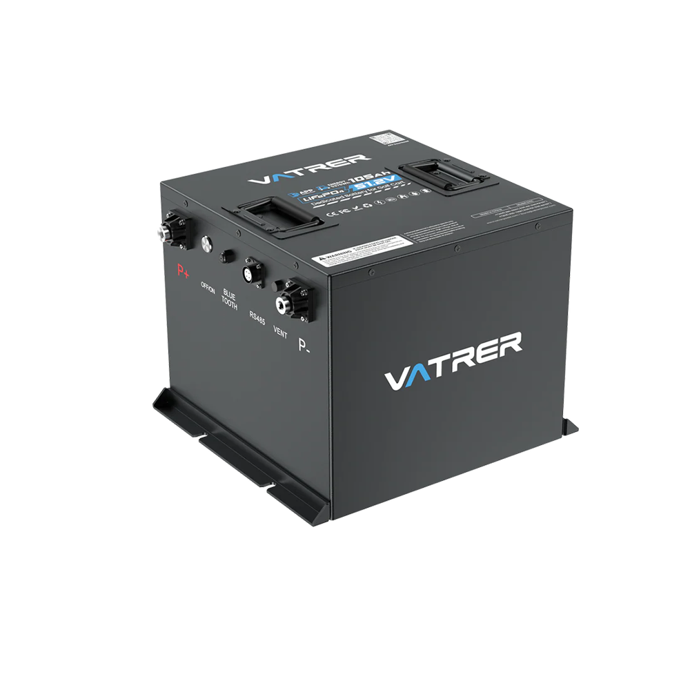 Vatrer 48V 105Ah Mini Lithium Golf Cart Battery for Tight Battery Compartments