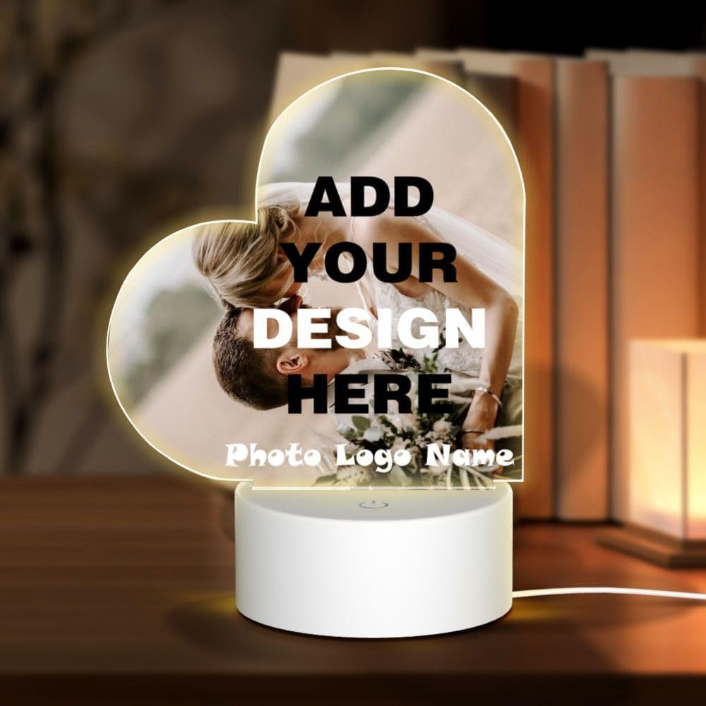 Custom Night Light Acrylic LED Love Lamp
