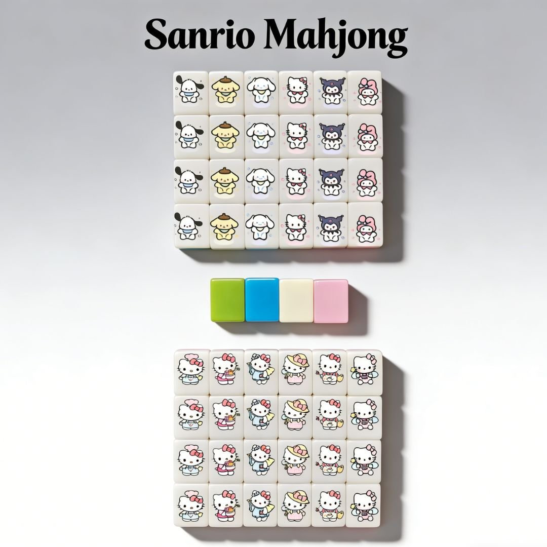 Cute Mahjong Tile Game – Sanrio & Labubu Italian Brainrot Edition