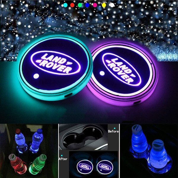 2X LED Land Rover Cup Holder Lights
