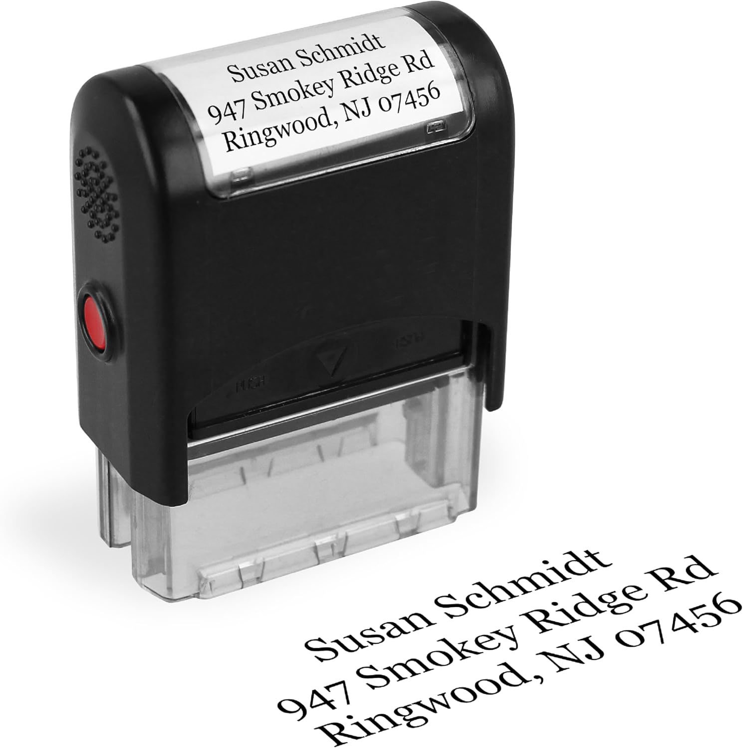Custom Stamp Clear & Crisp Impressions Personalized Self-Inking Rubber Stamp Use for Address Stamp and More