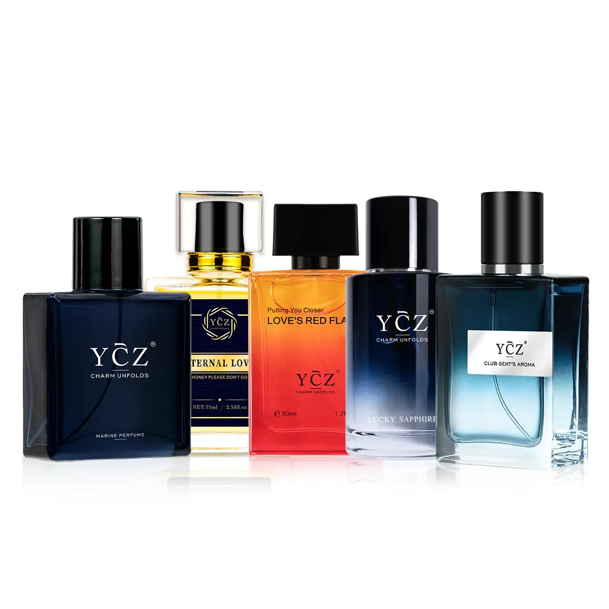 YCZ Mens 5-Bottle Scent Wardrobe