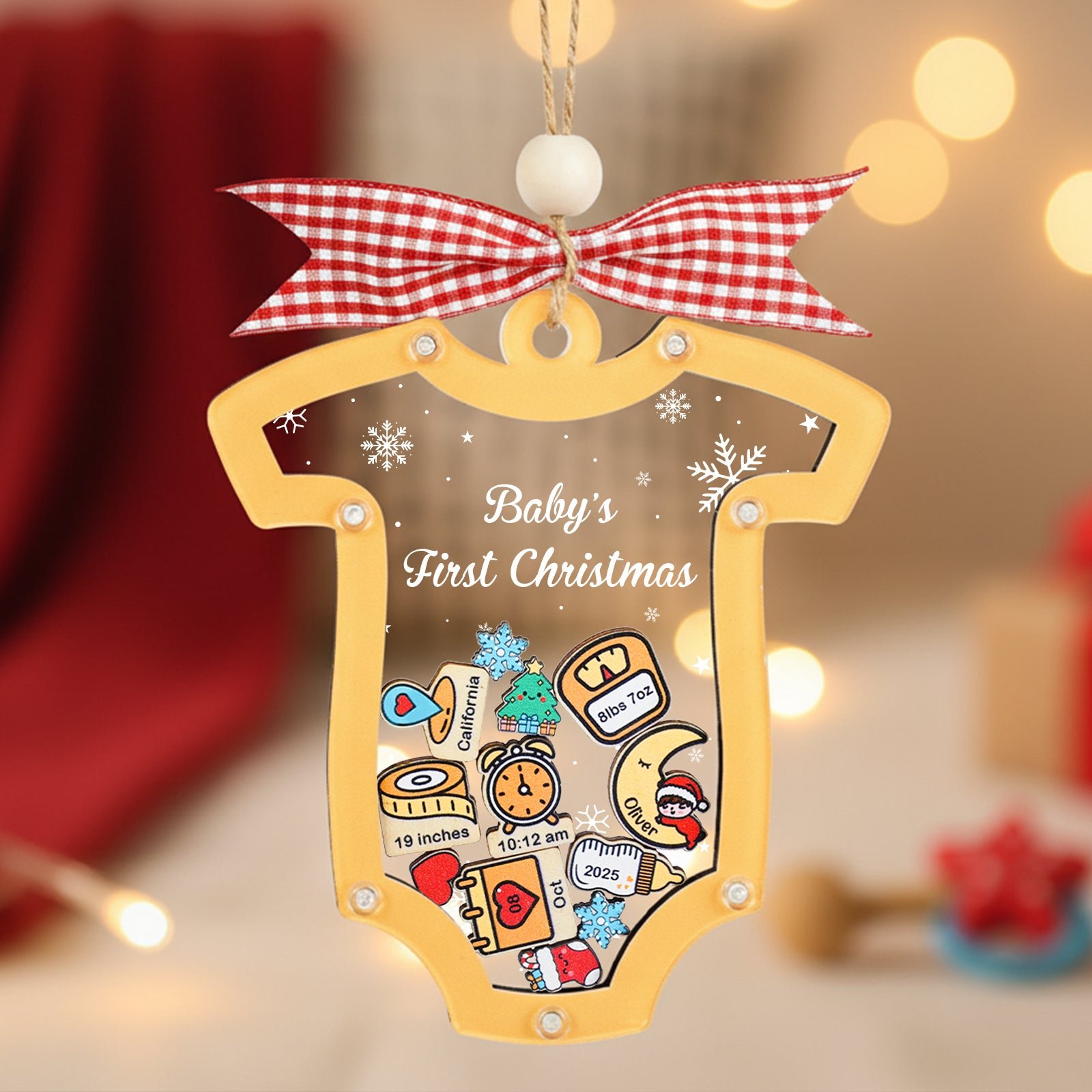 Personalized Babys Christmas Ornament