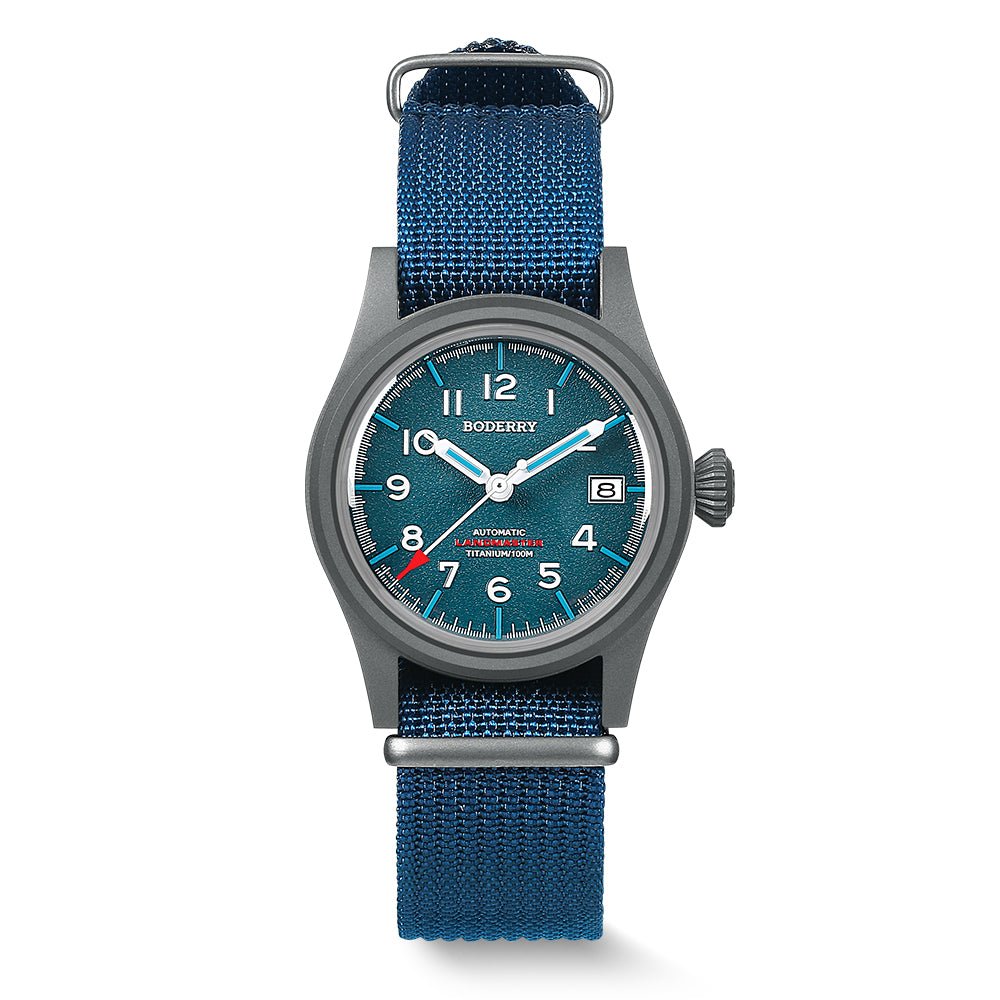 LANDMASTER Titanium Field Watch — Blue