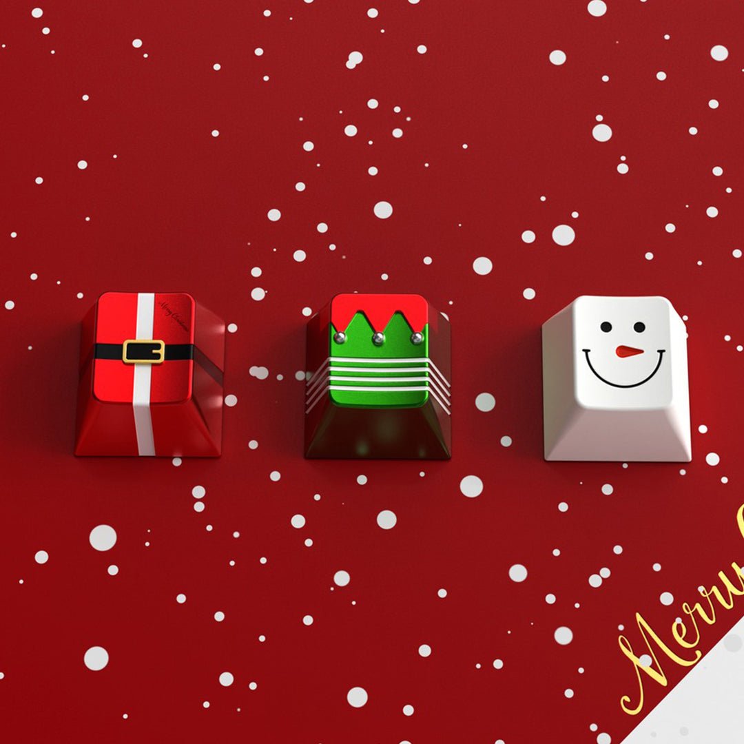 Christmas Aluminum Keycaps3 in 1