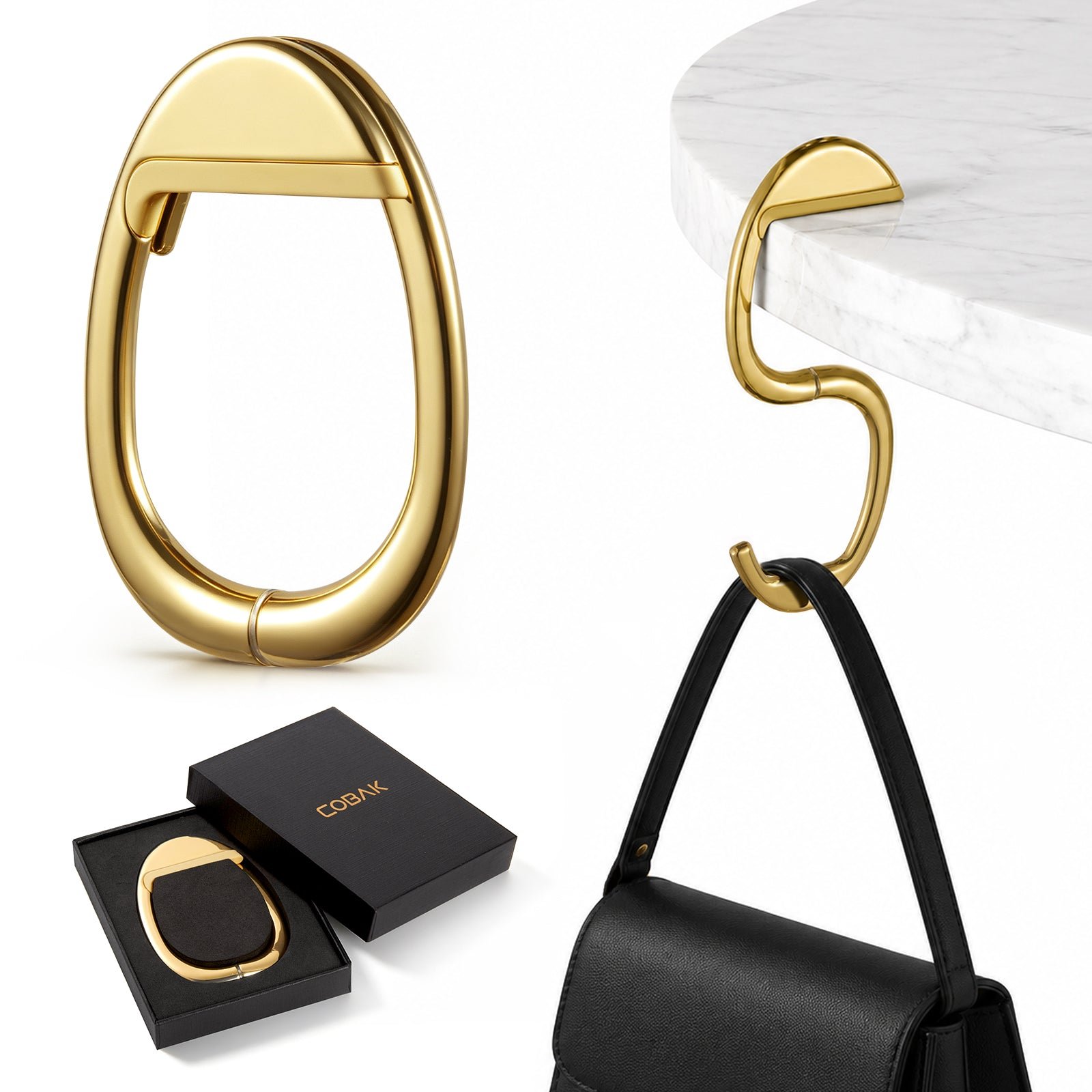 Portable Magnetic Purse Hanger for Tables
