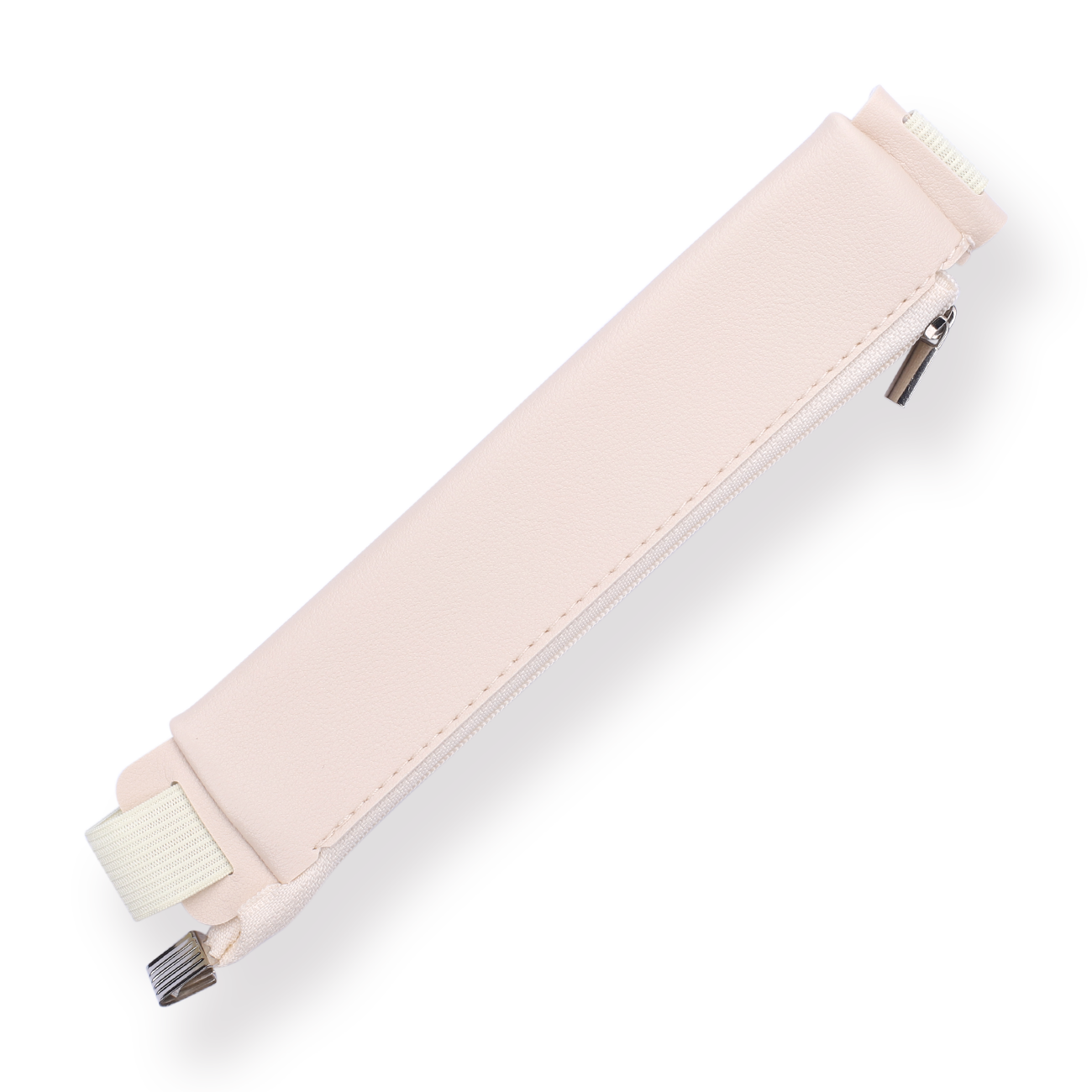 Elastic Band Pen Pouch - White