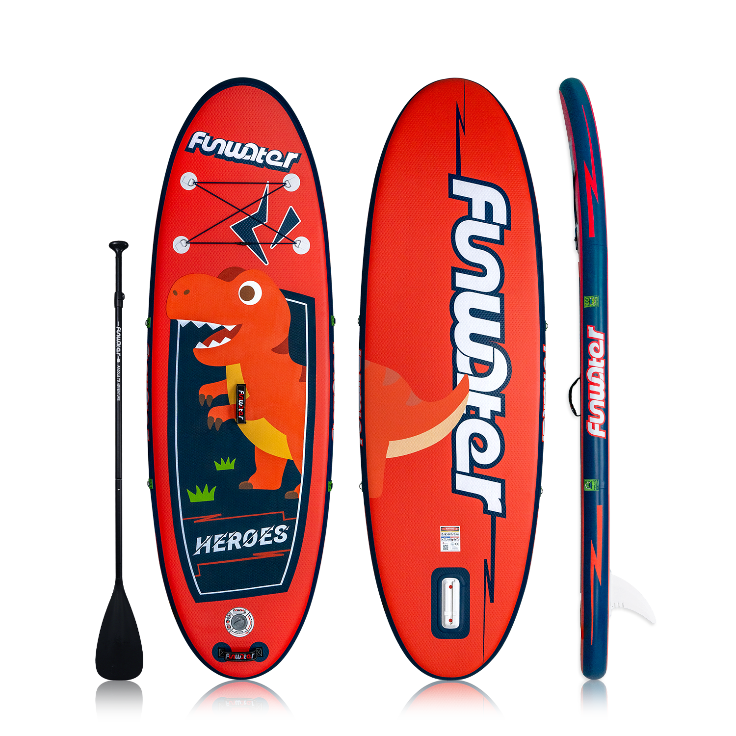 Dinosaur 7'11" Inflatable Paddle Board for Kids