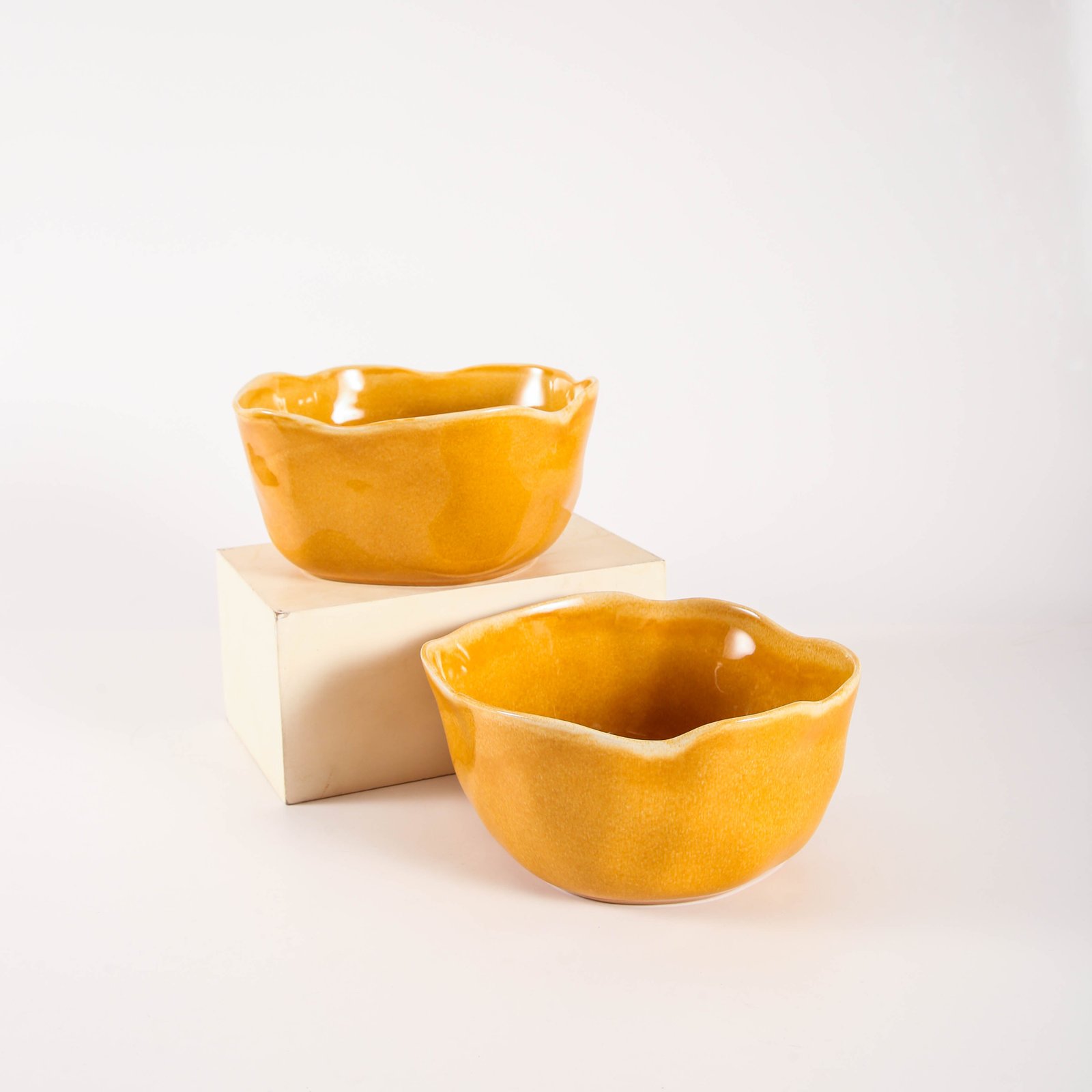 Golden Amber Organic Deep Bowl Set