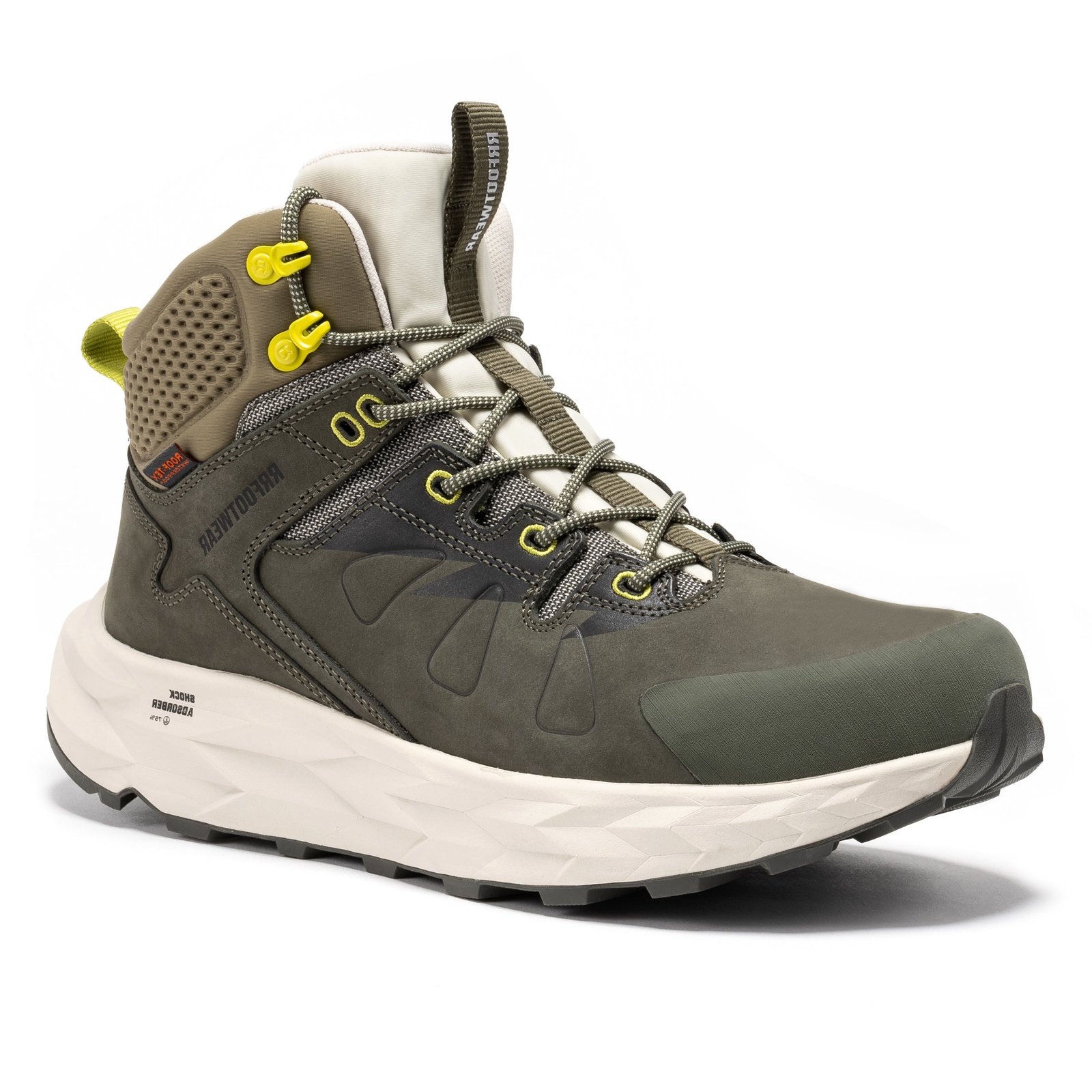 ROCKROOSTER Farmington Green 6 Inch Waterproof Hiking Boots with VIBRAM Outsole OC21033