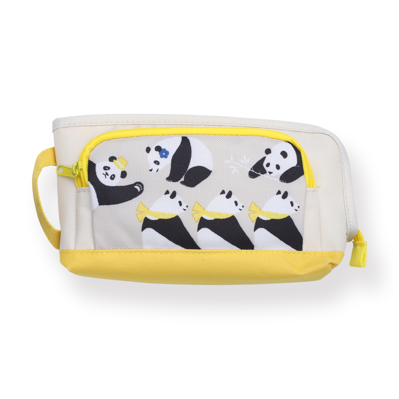 Kokuyo Pouch Type Panda Pencil Case - Yellow