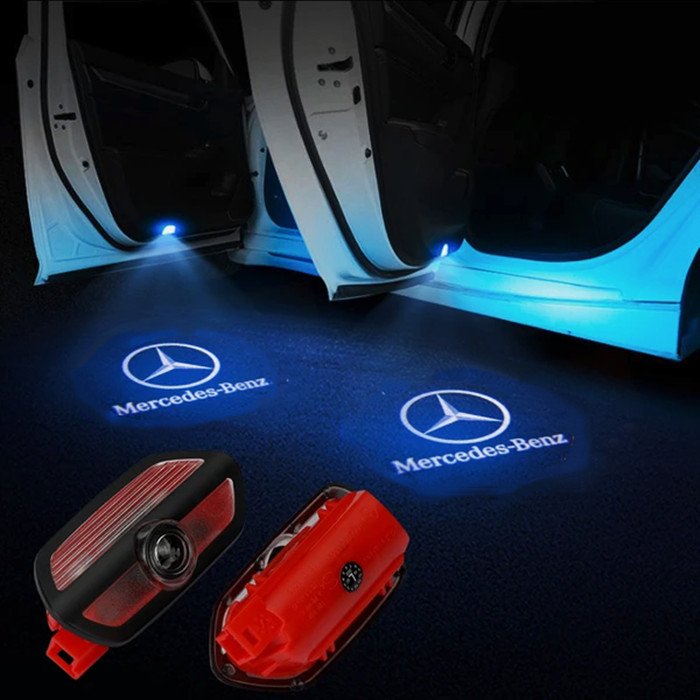 2X Mercedes Benz Car Door Projector Lights