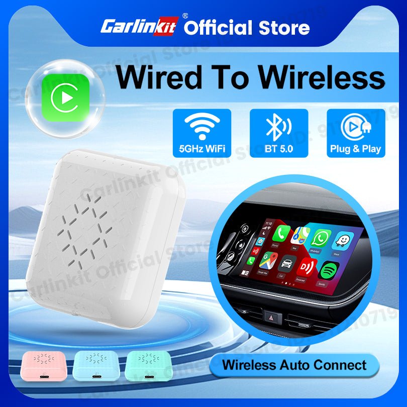 Carlinkit 3.0 MINI Wireless CarPlay Box Bluetooth Auto for Original car wired to wireless CarPlay Support 98% of Car models