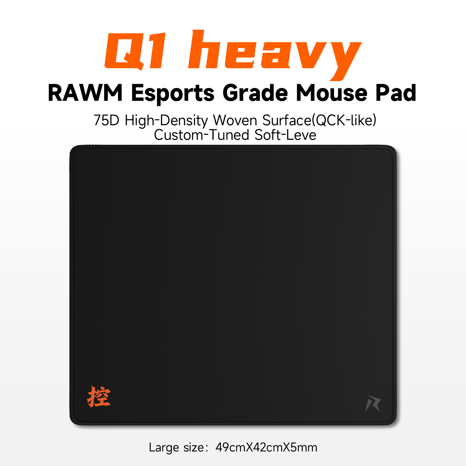 Rawm Q1 Heavy Esports Grade Gaming Mouse Pad 75D