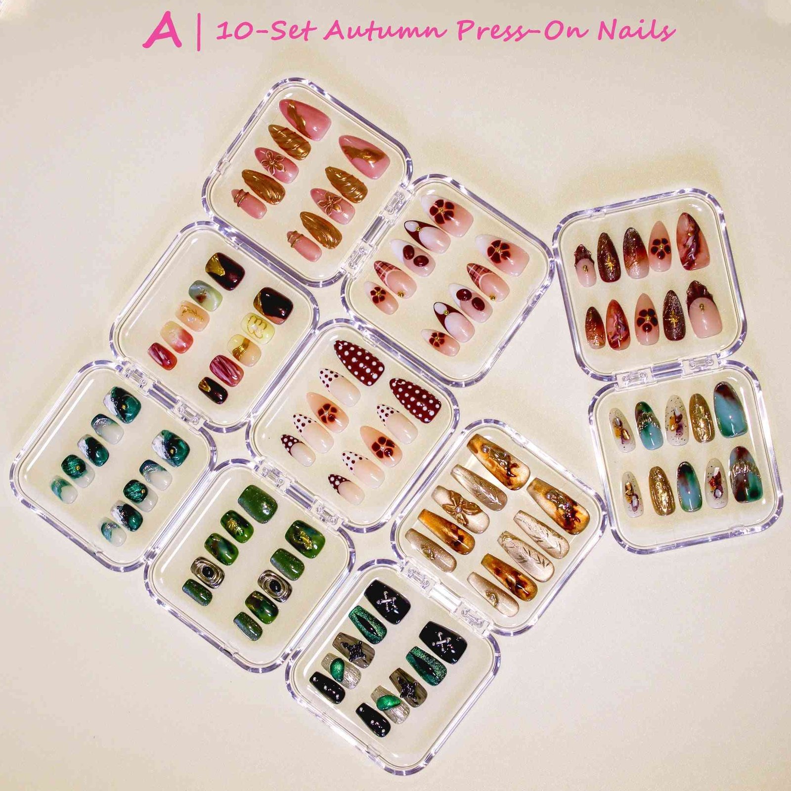 5/10-Set of Autumn Winter Press-on Nails