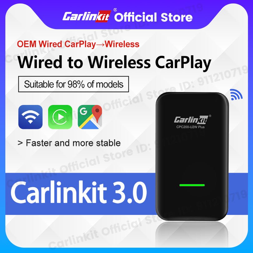 Carlinkit 3.0 U2W Plus Wireless carplay Adapter For Chevrolet Cavalier Volt Impala Camaro Colorado Corvette Cruze Malibu Sail LOVA Prisma