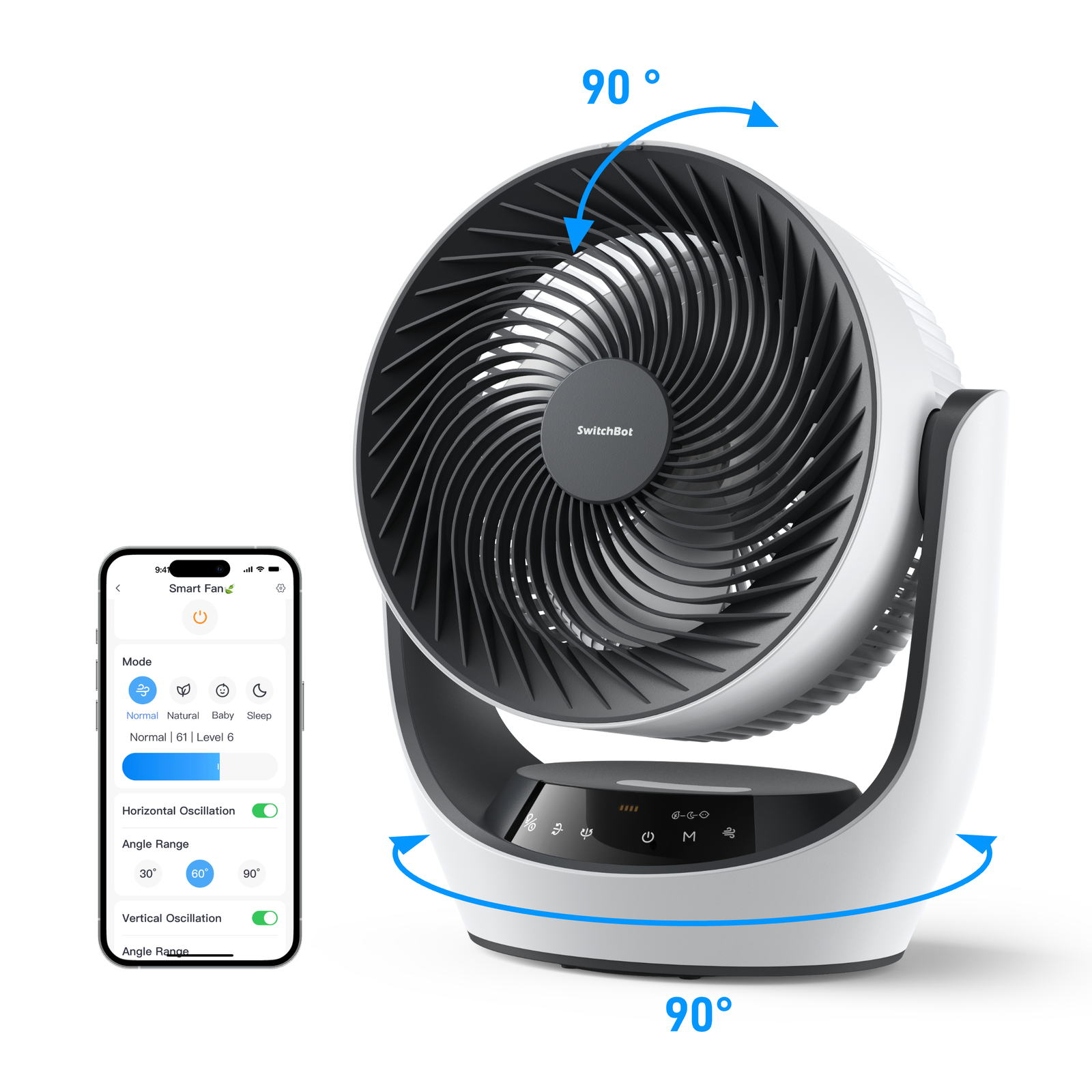 SwitchBot Power Cable Circulator Fan