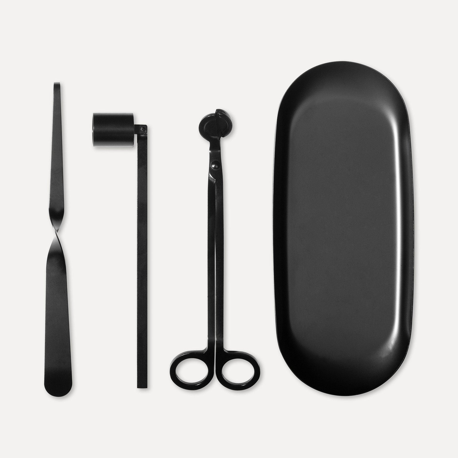 Vaucluse Candle Wick Trimmer, Snuffer & Dipper Set - Black
