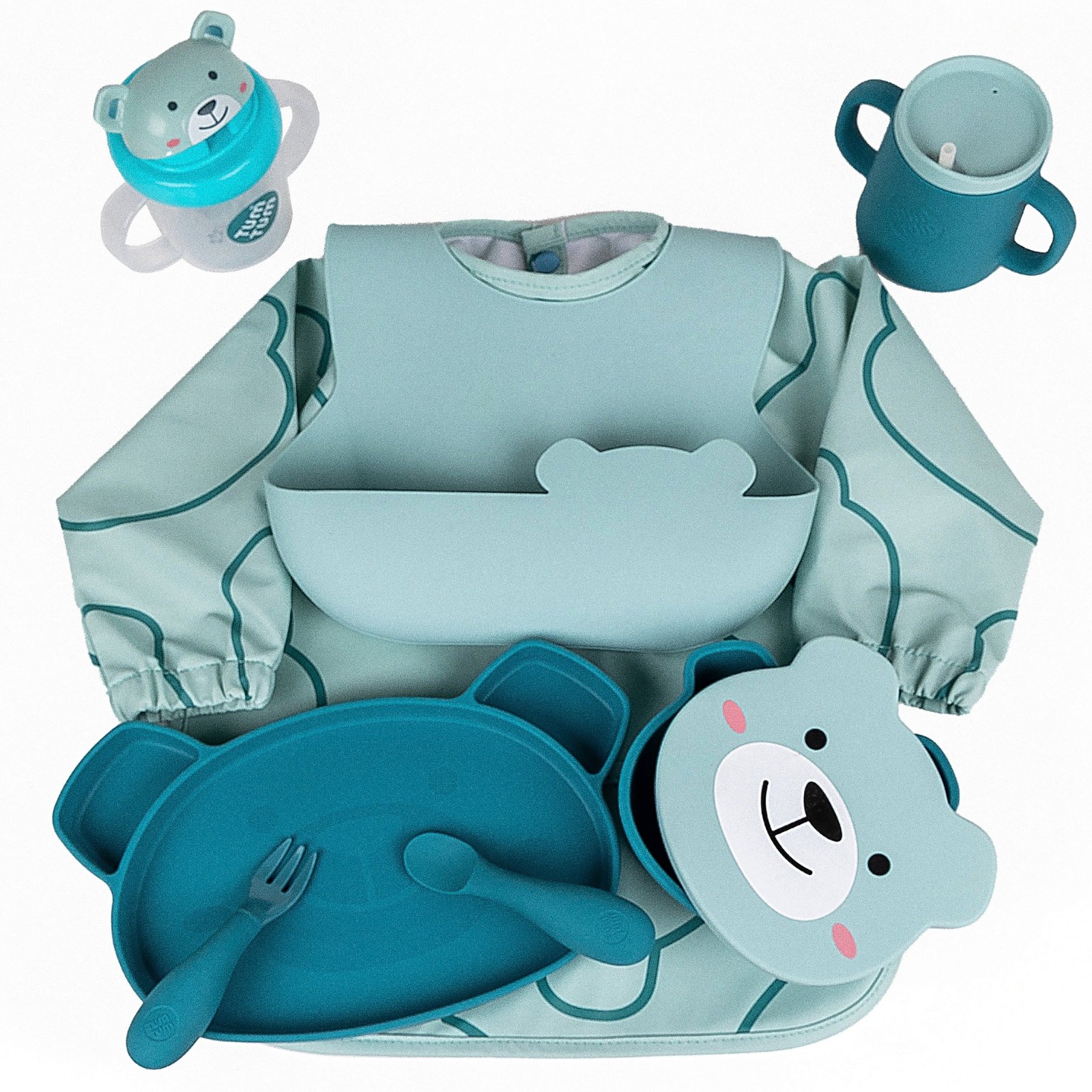 Baby Weaning Bibs Bundle Plus, Blue