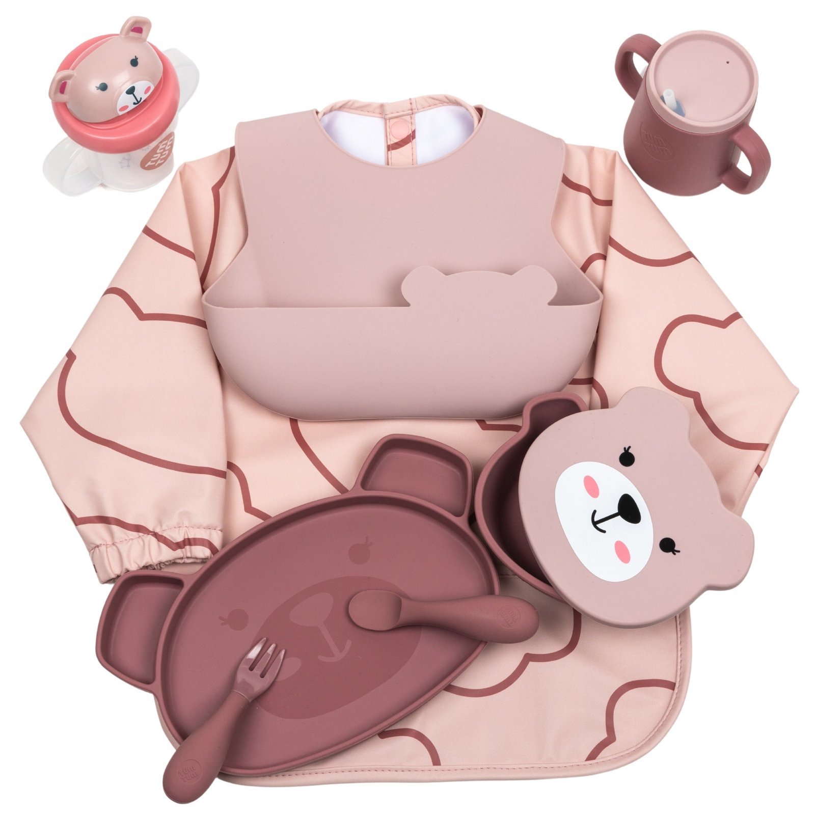 Baby Weaning Bibs Bundle Plus, Pink