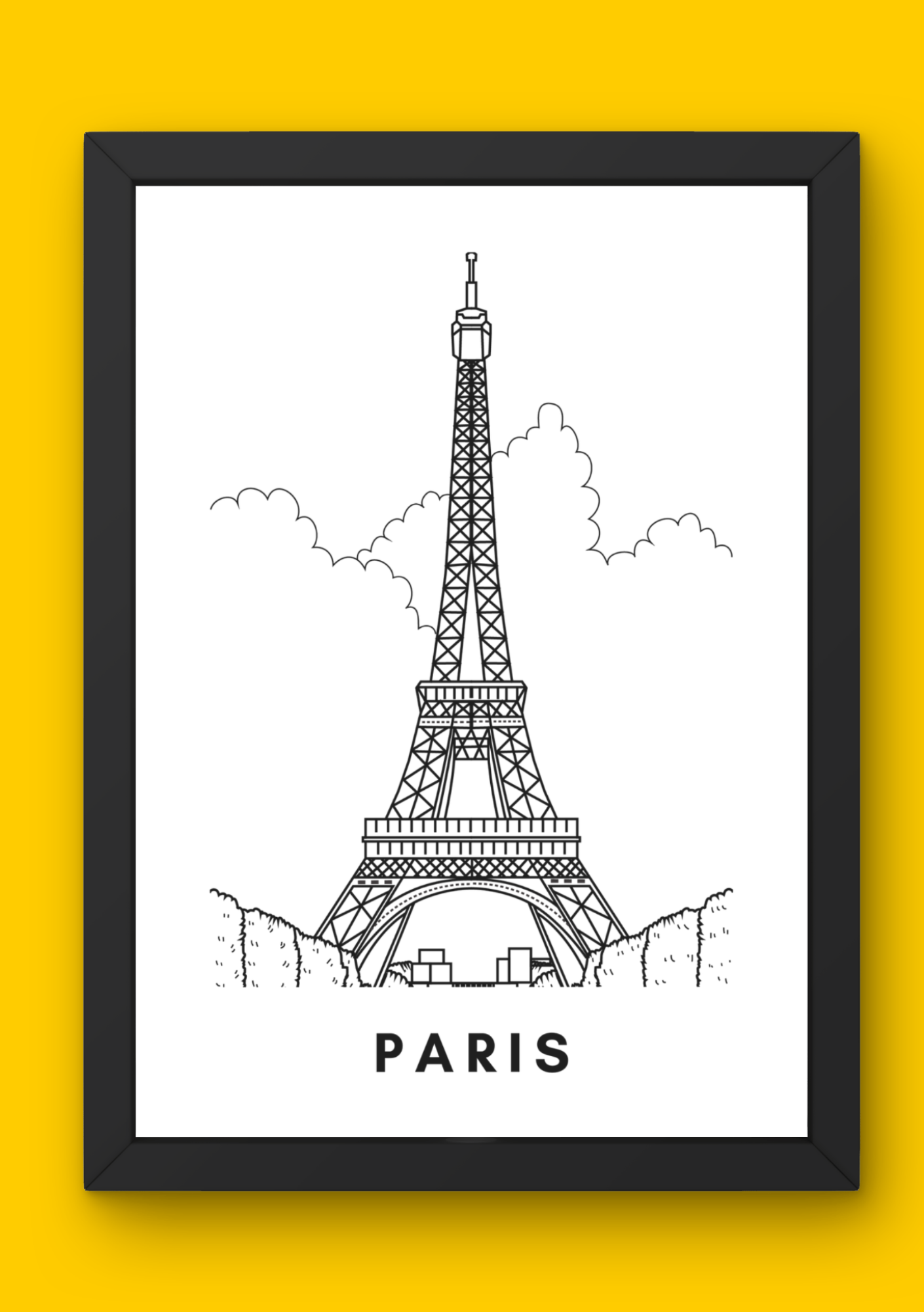 Paris Wall Art (A4)