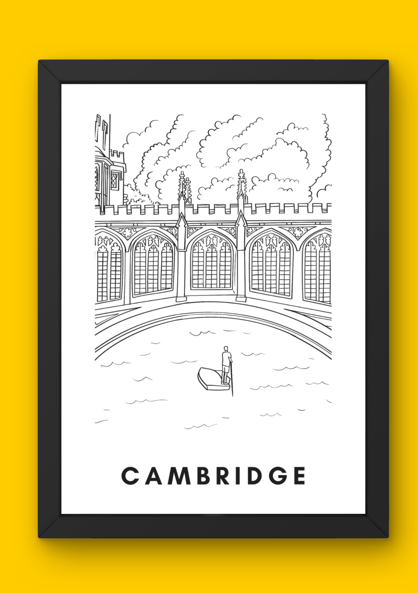 Cambridge Wall Art (A4)
