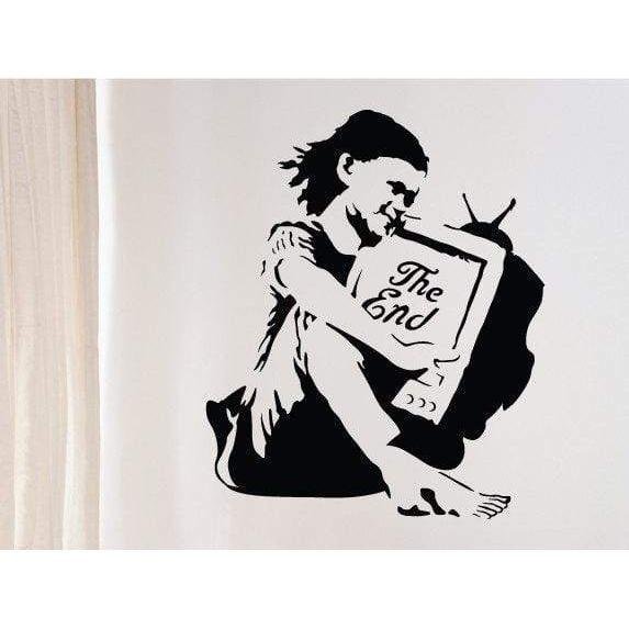 Banksy "The End" TV Wall Sticker