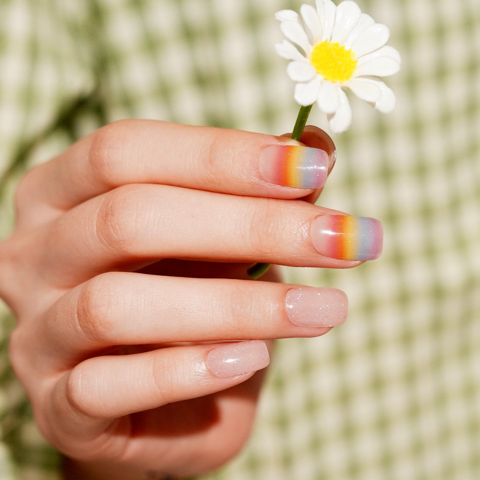 Sheer Iris-Inspired Gel Nail Strips with a Soft, Dreamy Shine | Iris Veil-2862
