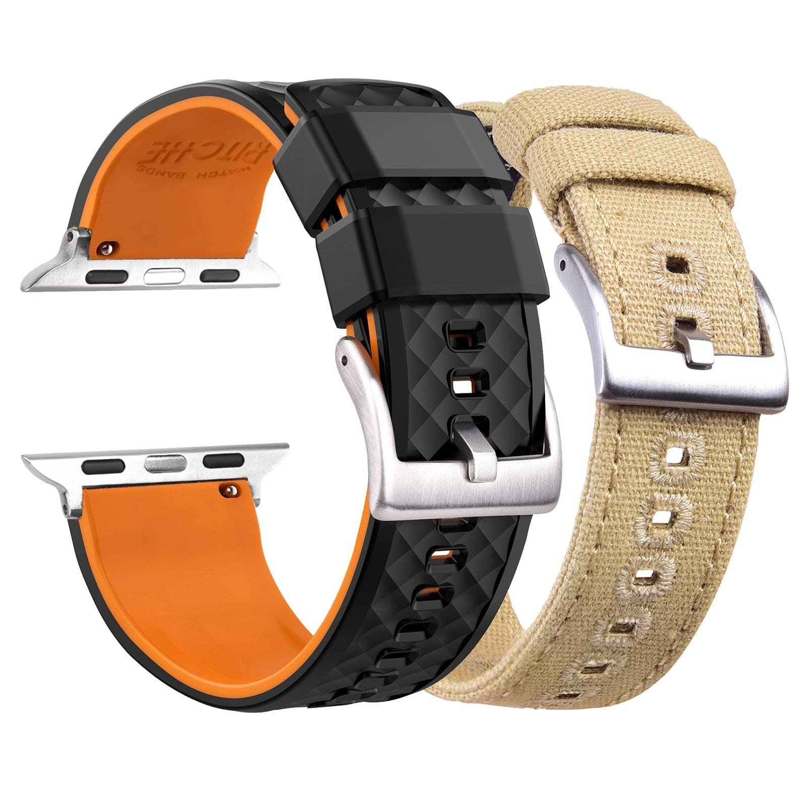 Ritche watch bands bundles- Silver Buckle