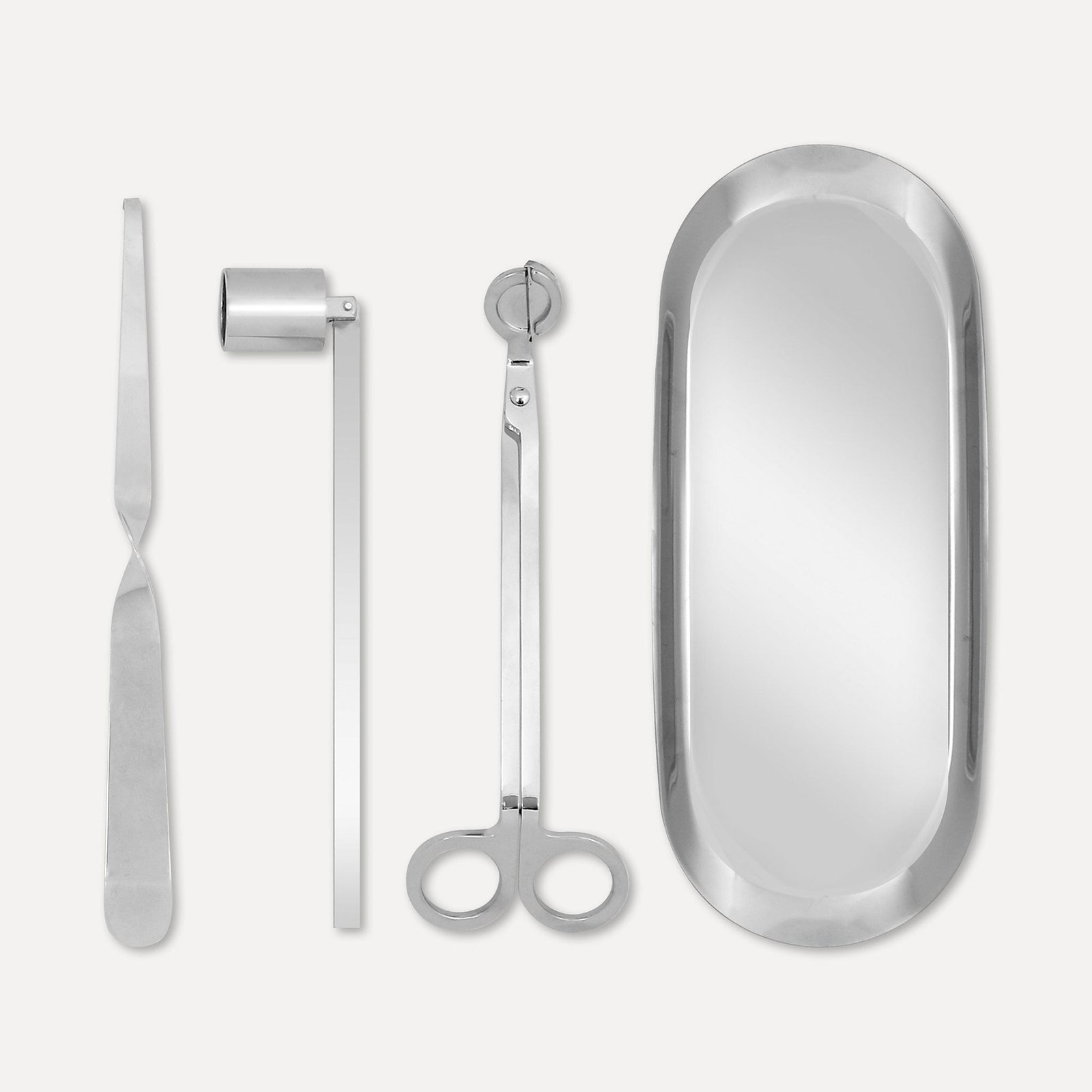 Vaucluse Candle Wick Trimmer, Snuffer & Dipper Set - Silver