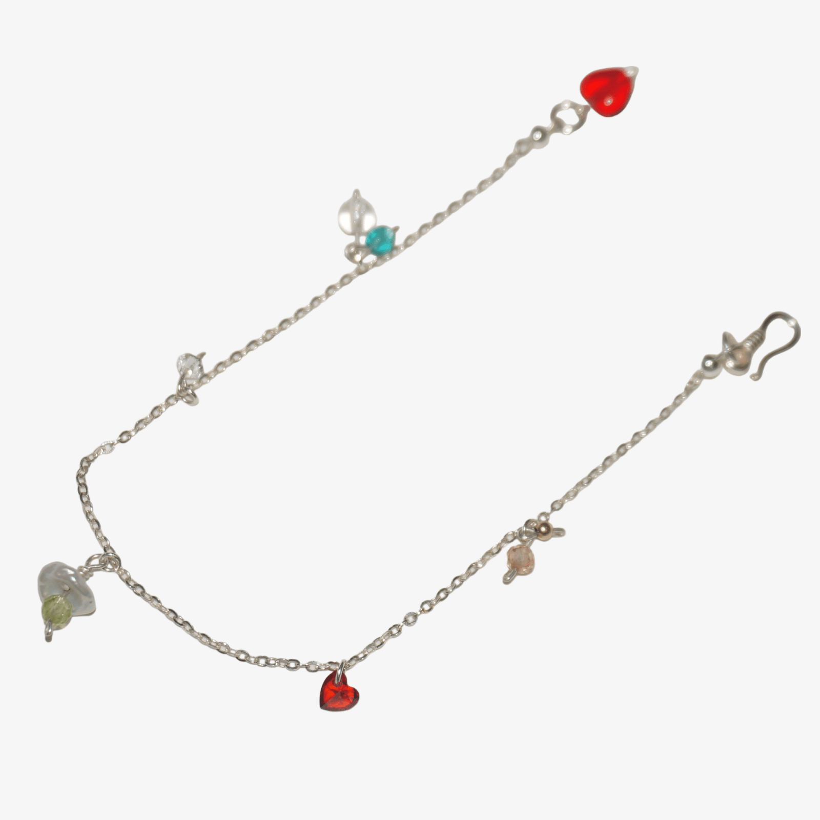 Sterling Silver Delicate SUMMER Bracelet wih Vibrant Multi-Bead | LING LAN Jewelry