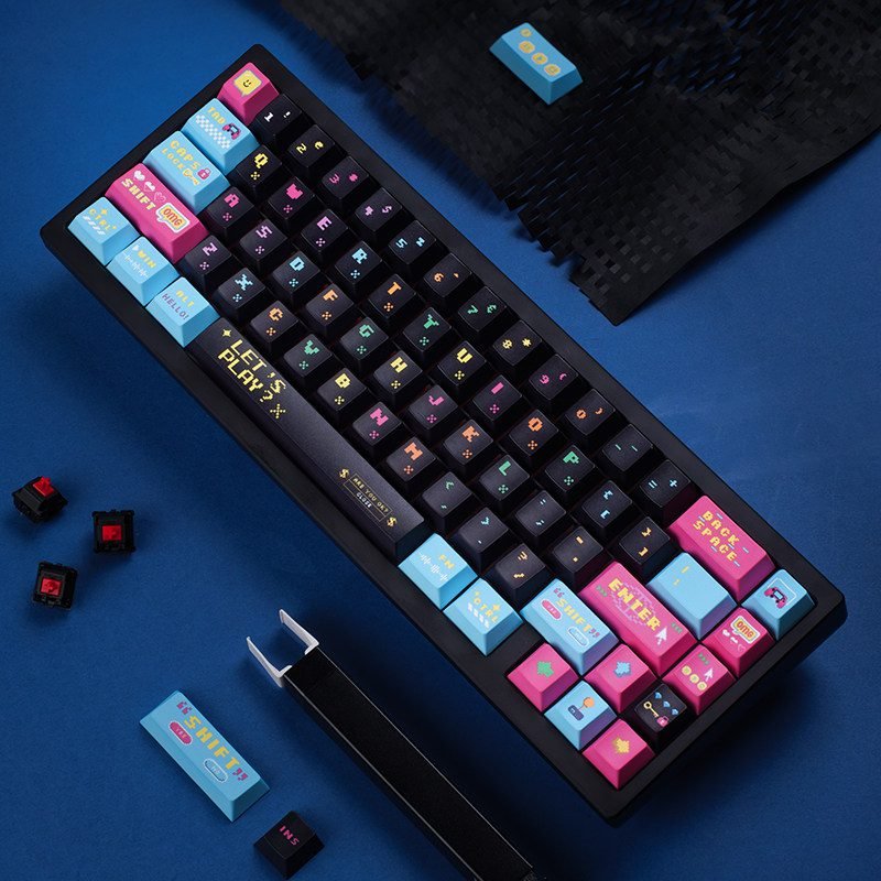 HEK Pixel Arcade PBT Dye-Sub Keycap Set