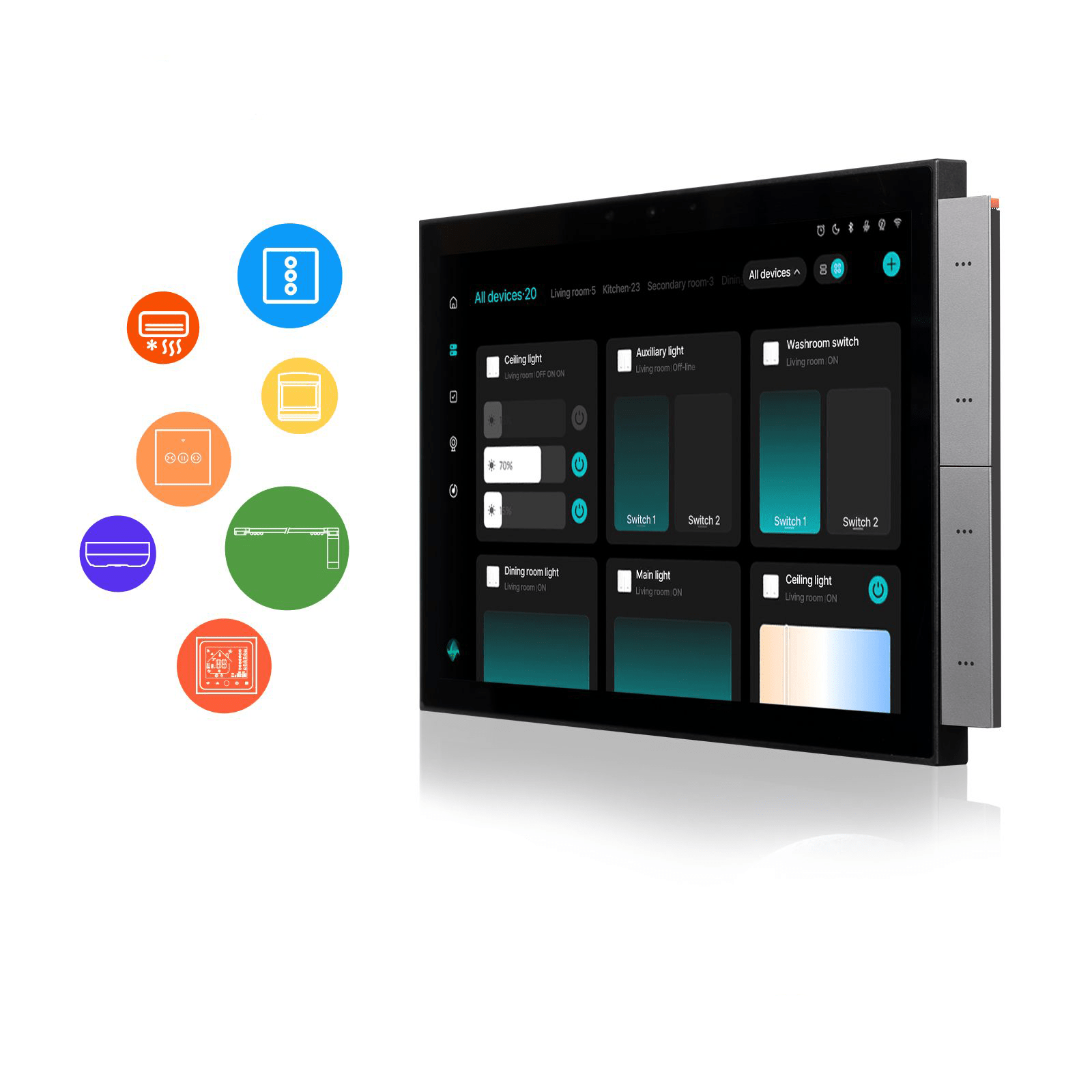 Tuya 10.1-Inch Smart Control Panel Max with Ble/Zigbee Gateway Neutral Wire Required