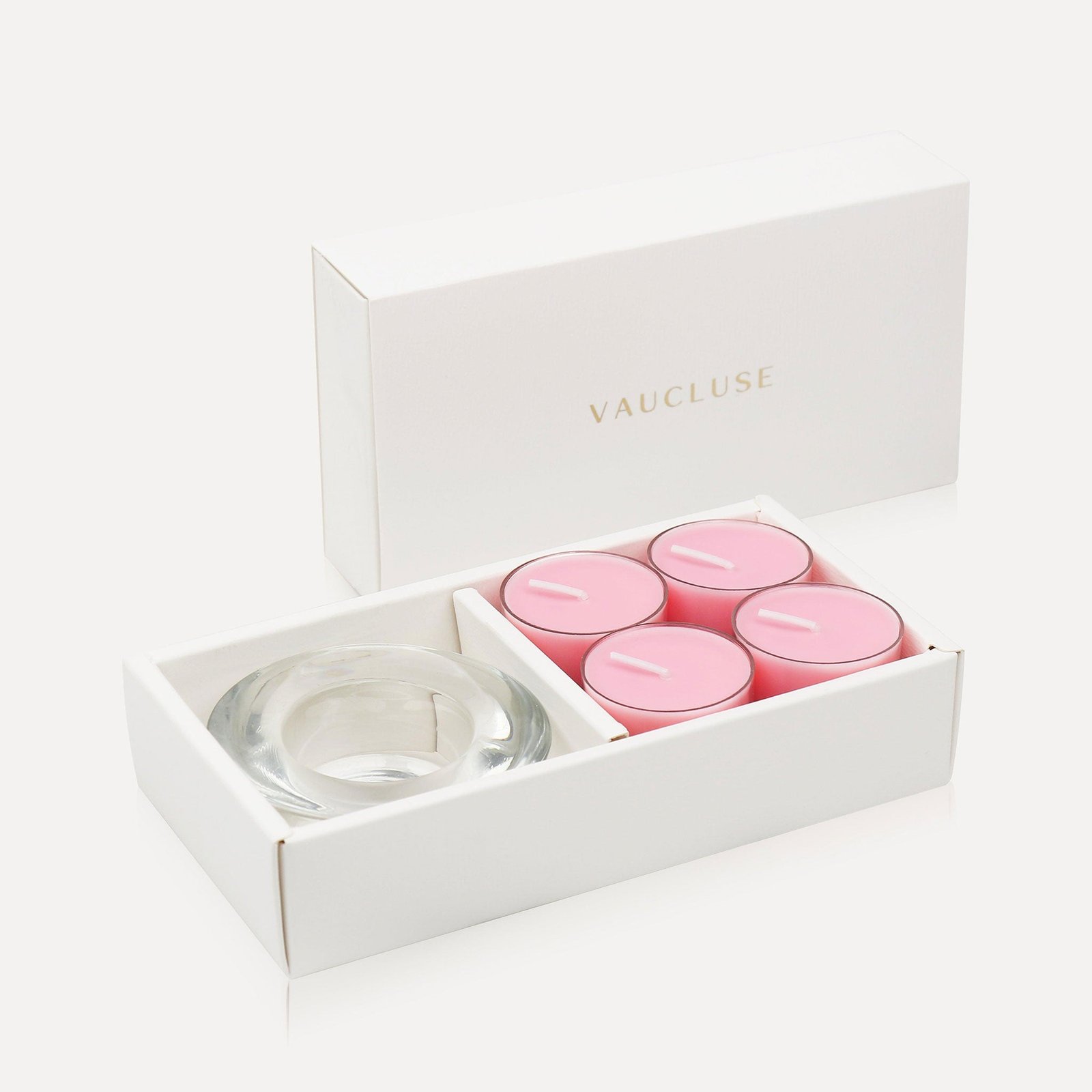 Vaucluse Rose Tealights & Candle Holder Set