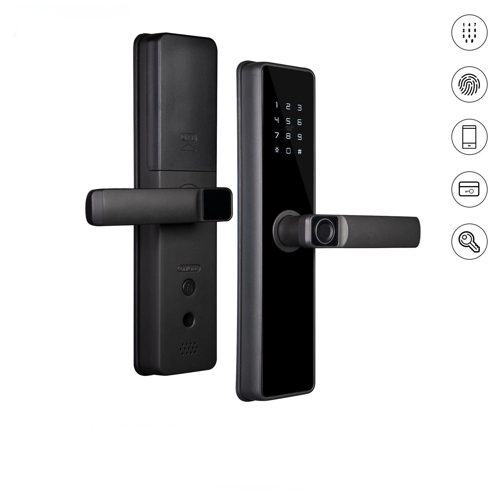 WiFi/Zigbee Smart Door Lock Fingerprint Remote Unlock Antihijack Tamper Alarm Multiple Unlocking